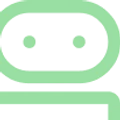 Icono de robot en color verde